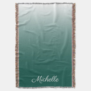 Manta Degradado oscuro personalizado verde