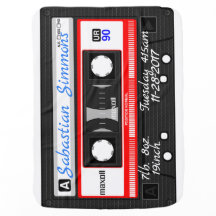 Manta del bebé de la cinta de casete personalizada