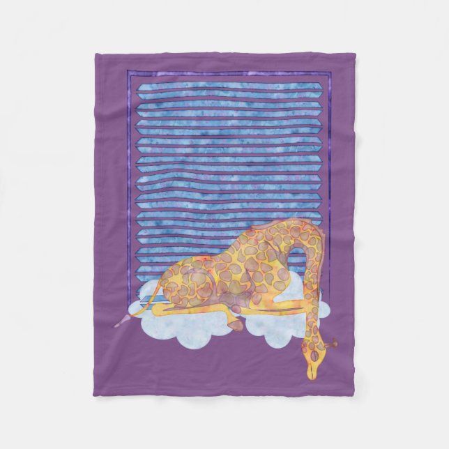 Manta del bebé de la jirafa el dormir (Anverso)