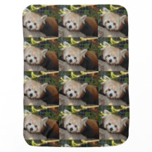 Manta del bebé de la panda roja