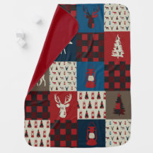 Manta del bebé del campista contento