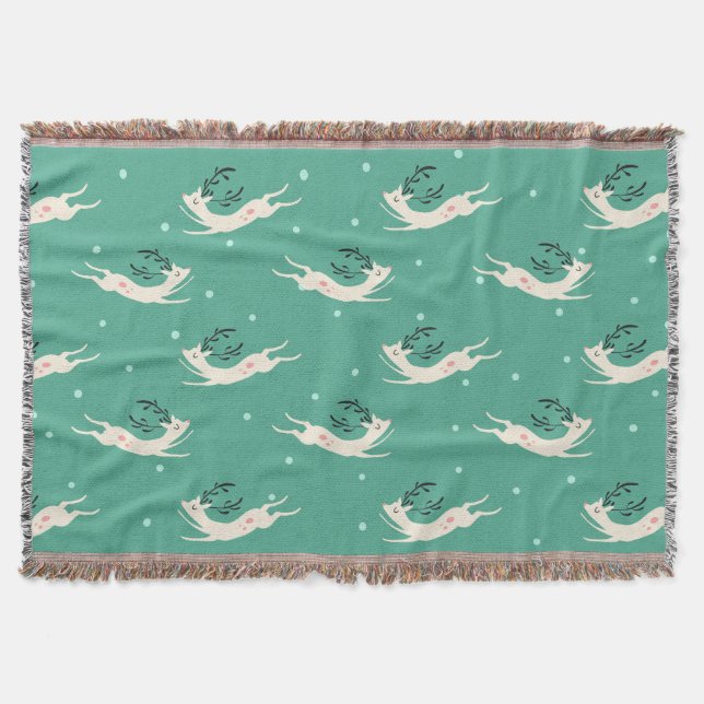 Manta del modelo del reno de Rompin (Anverso)