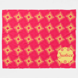 Manta del nombre del personalizar de las flores de