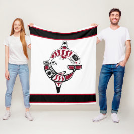 Manta del noroeste de la orca de la costa