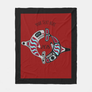 Manta del noroeste personalizada de la orca de la