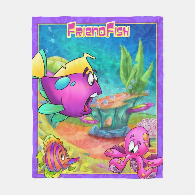 Manta del paño grueso y suave de FriendFish (Anverso)