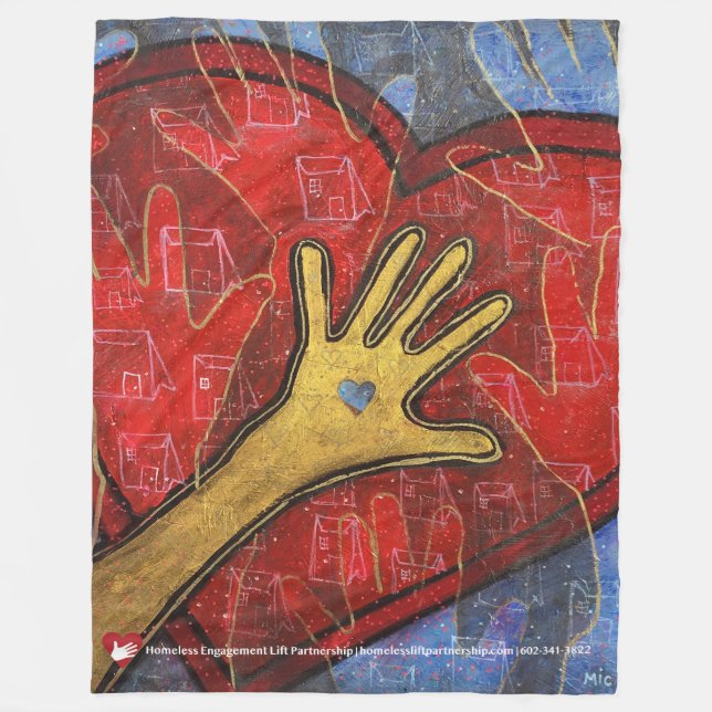 Manta del paño grueso y suave de la AYUDA (Anverso)