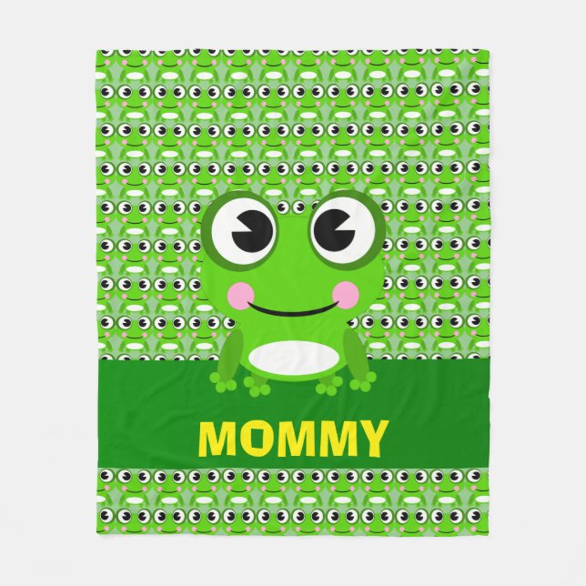 Manta del paño grueso y suave de la rana (Anverso)