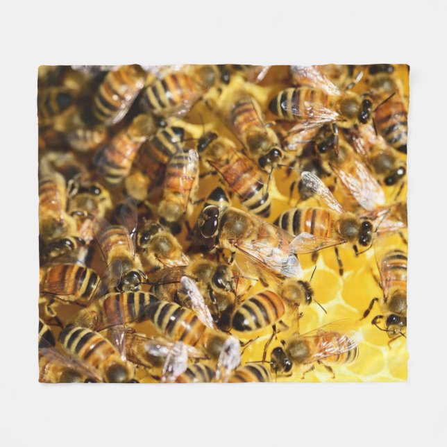Manta del paño grueso y suave de las abejas de la (Frente (Horizontal))