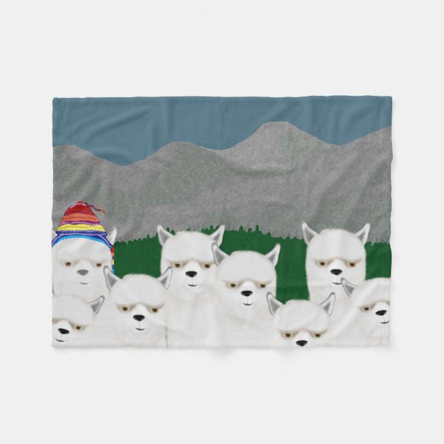 Manta del paño grueso y suave de las alpacas (Frente (Horizontal))