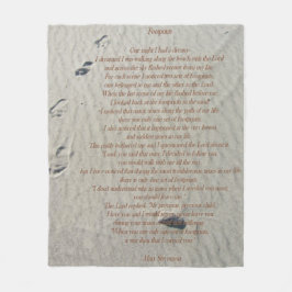 Manta del paño grueso y suave de las huellas