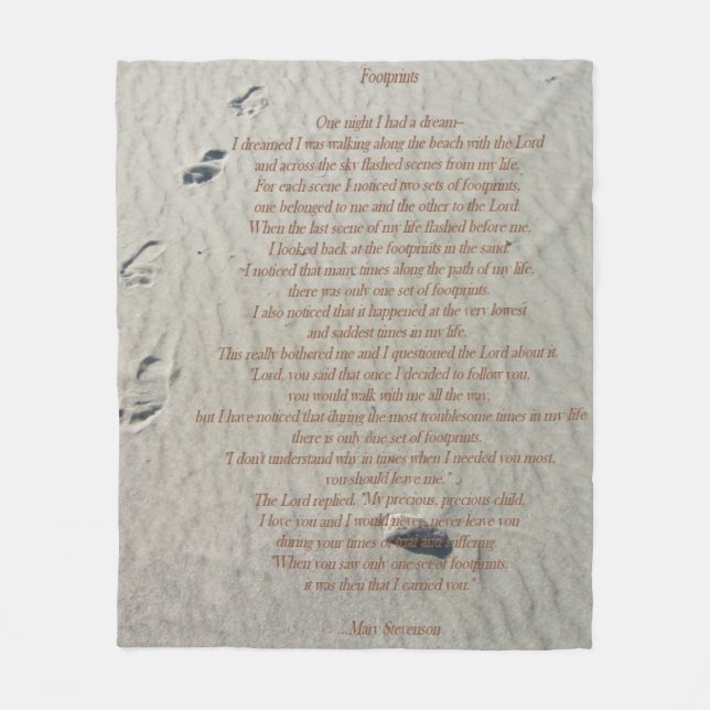 Manta del paño grueso y suave de las huellas (Anverso)