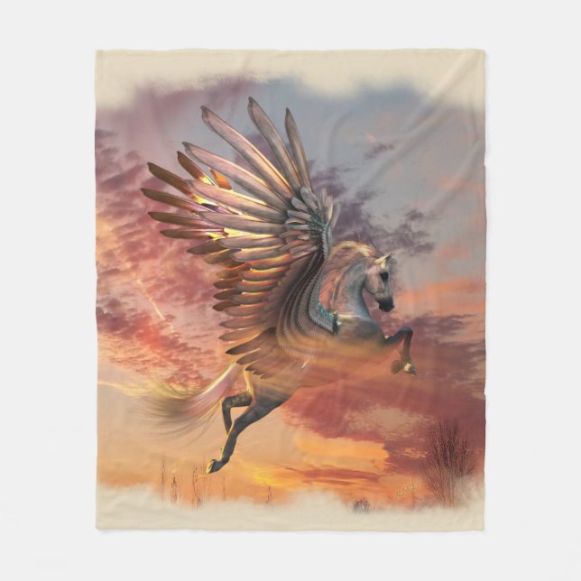 Manta del paño grueso y suave de Pegaso de la (Anverso)