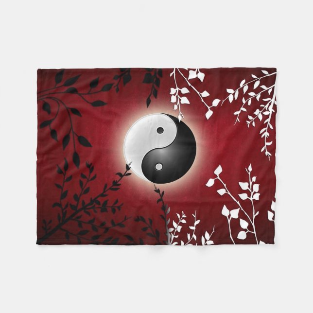 Manta del paño grueso y suave de Yin Yang (Frente (Horizontal))