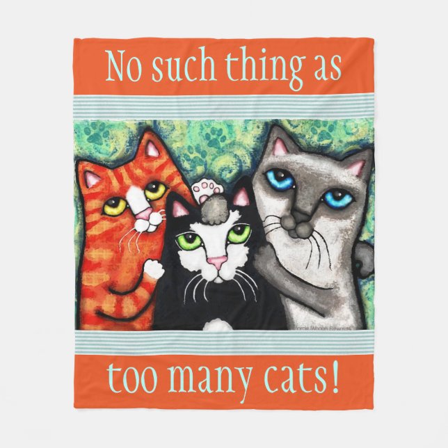 Manta del paño grueso y suave del arte del gato (Anverso)