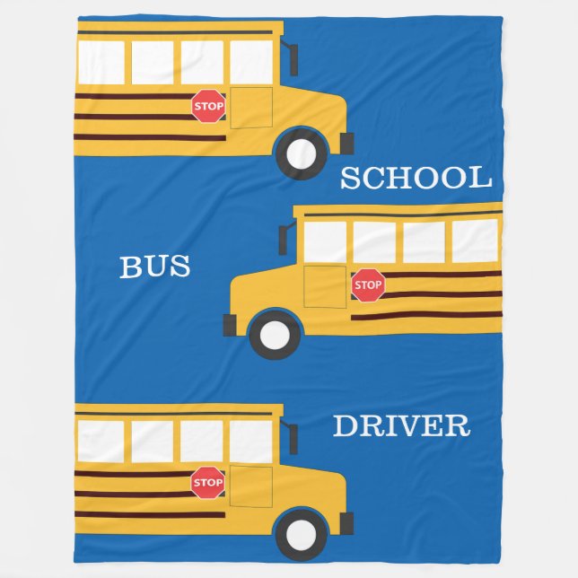 Manta del paño grueso y suave del autobús escolar (Anverso)