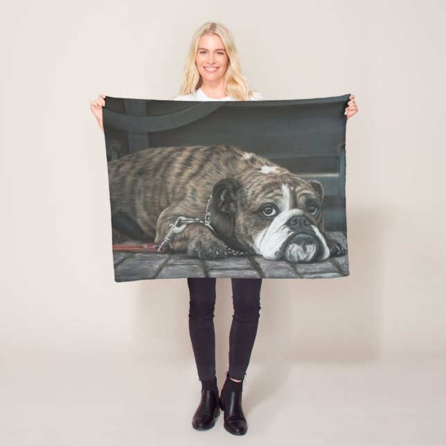 Manta del paño grueso y suave del bulldog de los (In situ)