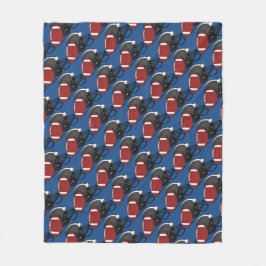 Manta del paño grueso y suave del casco de fútbol