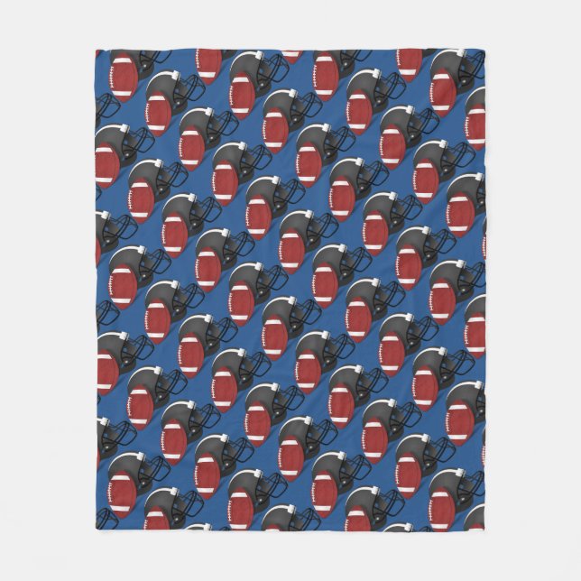 Manta del paño grueso y suave del casco de fútbol (Anverso)