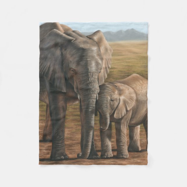 Manta del paño grueso y suave del elefante (Anverso)