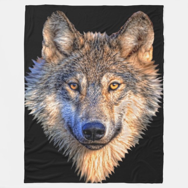 Manta del paño grueso y suave del estilo del lobo (Anverso)