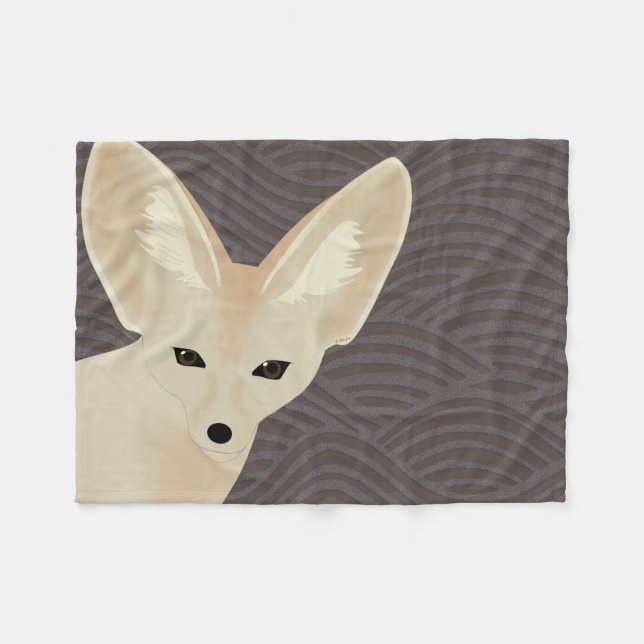 Manta del paño grueso y suave del Fox de Fennec (Frente (Horizontal))