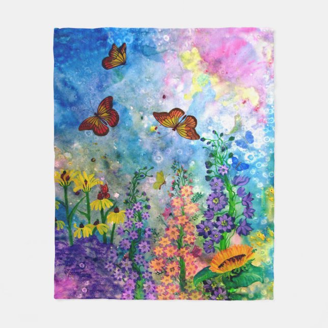 Manta del paño grueso y suave del jardín de la (Anverso)