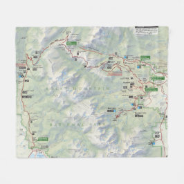 Manta del paño grueso y suave del mapa de la