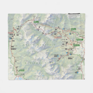 Manta del paño grueso y suave del mapa de la