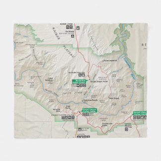 Manta del paño grueso y suave del mapa del Gran