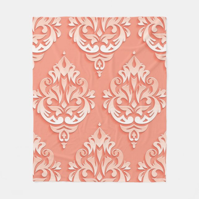 Manta del paño grueso y suave del melocotón (Anverso)