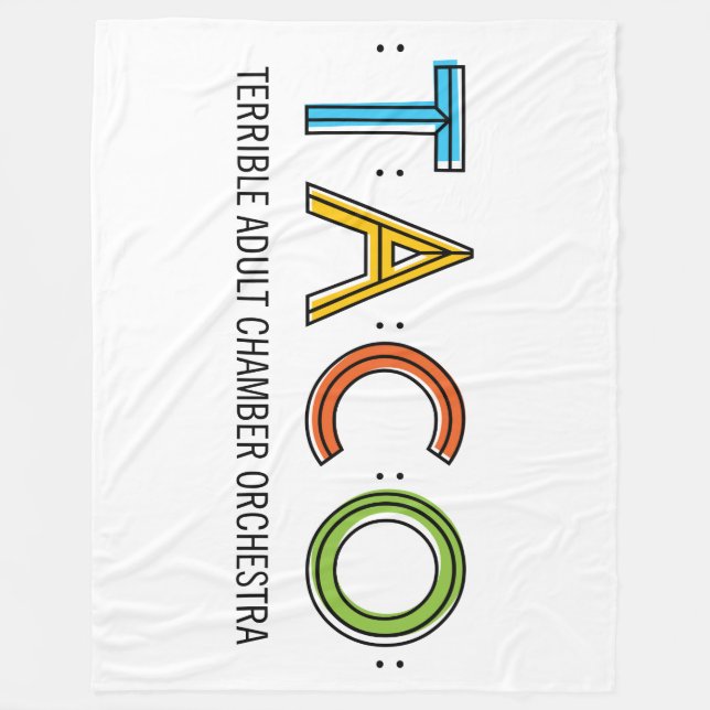 Manta del paño grueso y suave del TACO, 60" x80 " (Anverso)