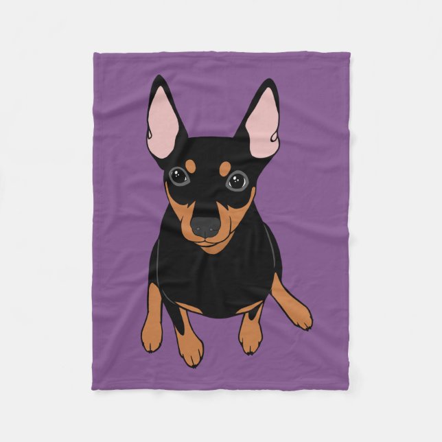 Manta del Pinscher miniatura del Pin del minuto (Anverso)