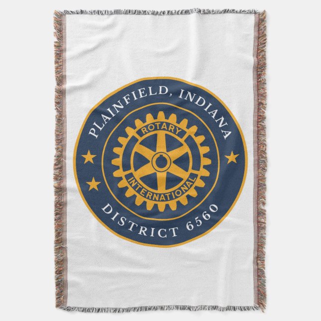 Manta del Rotary Club de Plainfield (Frente vertical)