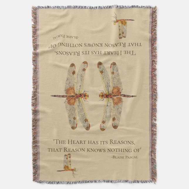 Manta del tiro con las libélulas (Frente vertical)