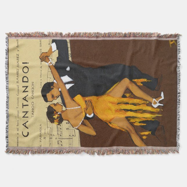 Manta del tiro de los bailarines del tango (Anverso)