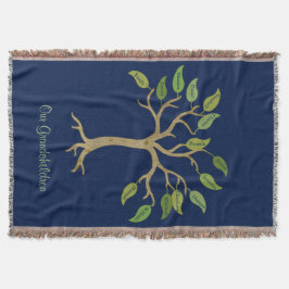 Manta del tiro del árbol de la familia del abuelo