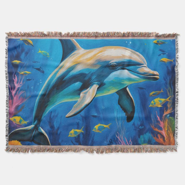 Manta Delfín de pintura de aceite (Anverso)