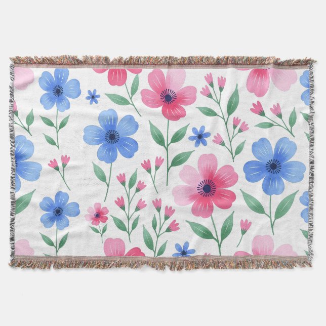 Manta Delicia de Flor de Rosa (Anverso)
