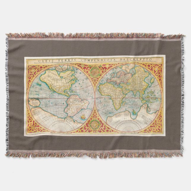 Manta Descripción de Orbis terrae compendiosa : quam ex  (Anverso)