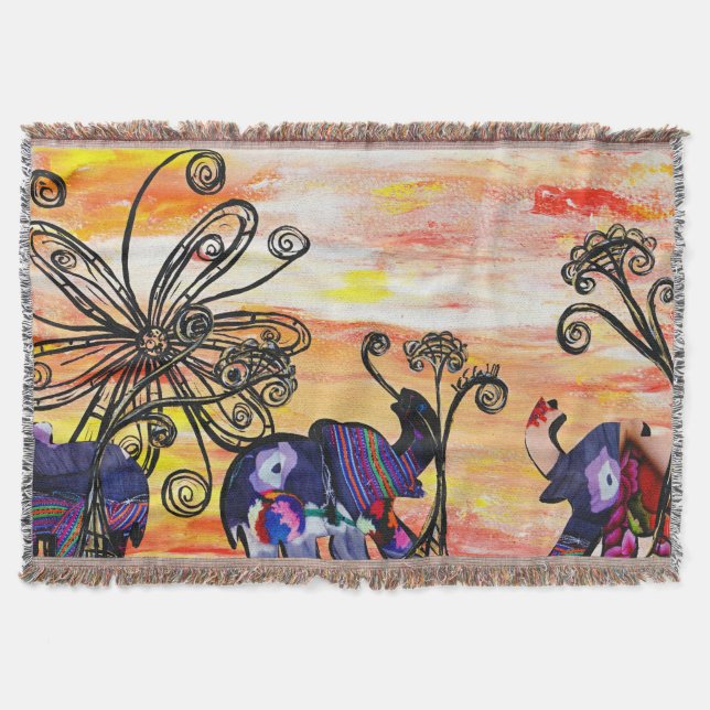 Manta Desfile del elefante indio (Anverso)