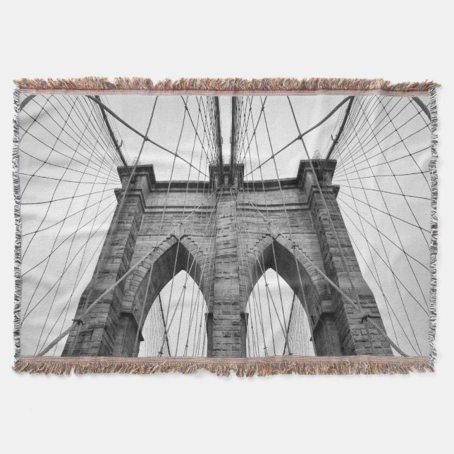 Manta Detalle arquitectónico del puente de Brooklyn en b (Anverso)