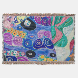 Manta Detalle de la Maiden de Gustav Klimt