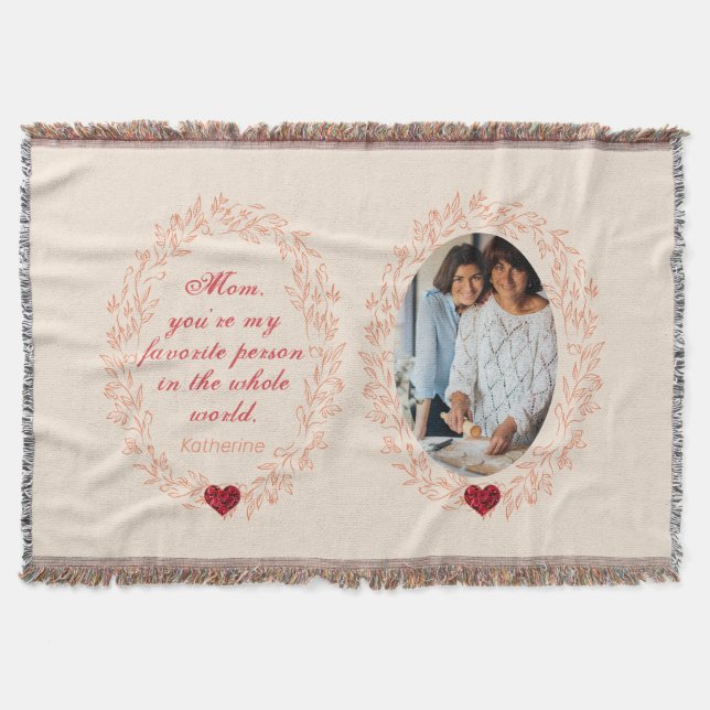 Manta Día de la Madre fotográfico exclusivo floral elega (Anverso)