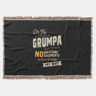 Manta Día del padre Grumpa Way Funny Grandpa