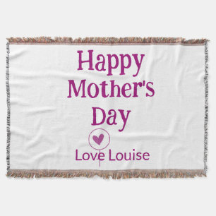 Manta Día feliz de la madre nombre femenino amor signo m