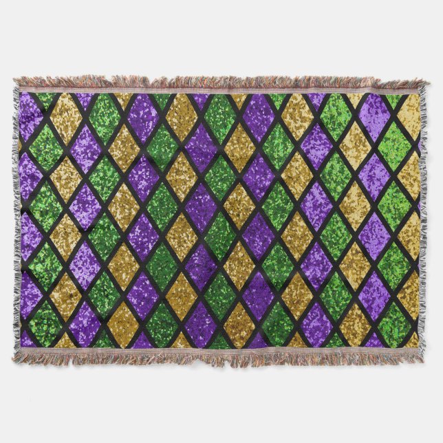 Manta Diamantes de las baldosas, fondo festivo (Anverso)