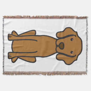 Manta Dibujo animado del perro de Vizsla
