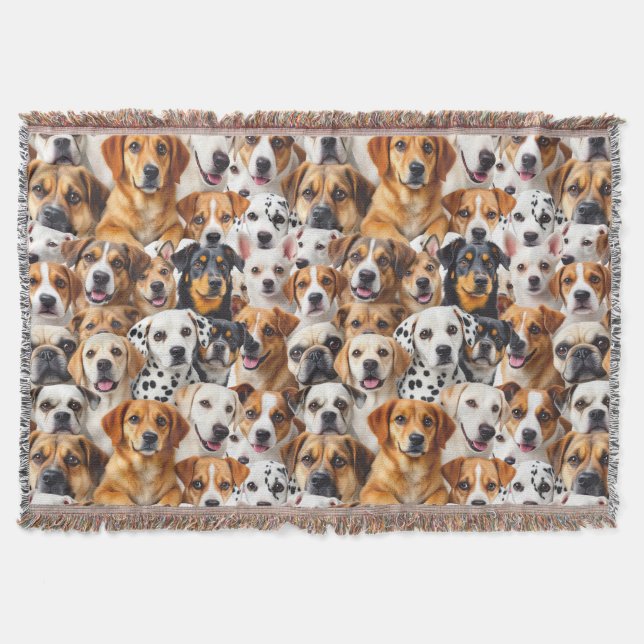 Manta Diferentes razas de perros (Anverso)