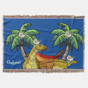 Manta Dinosaur Throw Blanket